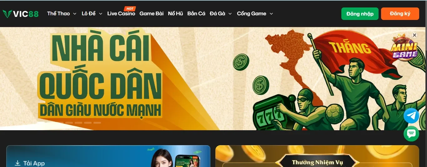 Vic88 nhà cái quốc dân
